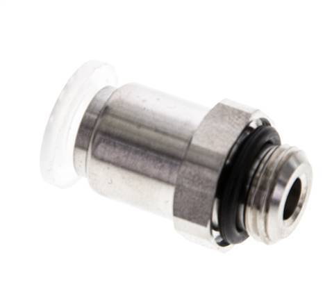 6mm x G1/8'' PA/RVS Insteekfitting Buitendraad EPDM