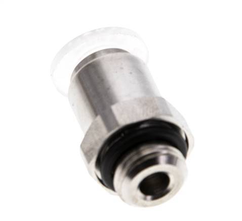 6mm x G1/8'' PA/RVS Insteekfitting Buitendraad EPDM