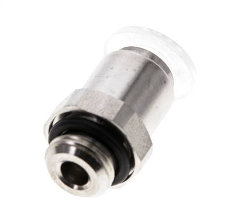 6mm x G1/8'' PA/RVS Insteekfitting Buitendraad EPDM