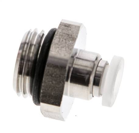 4mm x G1/4'' PA/RVS Insteekfitting Buitendraad EPDM