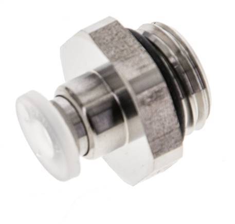 4mm x G1/4'' PA/RVS Insteekfitting Buitendraad EPDM