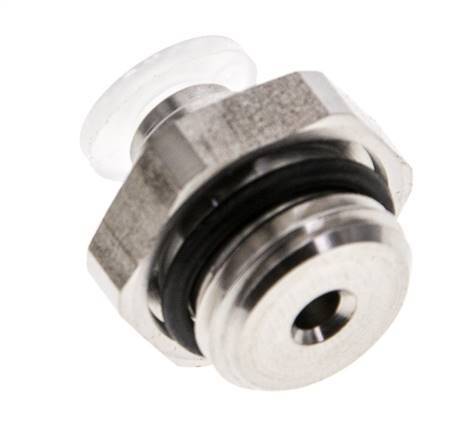 4mm x G1/4'' PA/RVS Insteekfitting Buitendraad EPDM