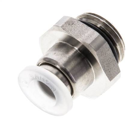 6mm x G1/4'' PA/RVS Insteekfitting Buitendraad EPDM