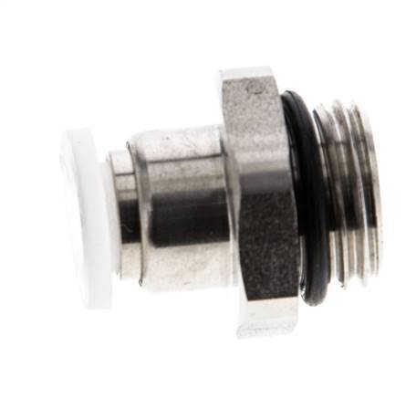 6mm x G1/4'' PA/RVS Insteekfitting Buitendraad EPDM