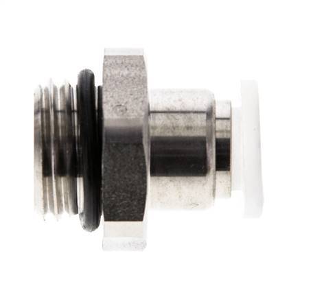 6mm x G1/4'' PA/RVS Insteekfitting Buitendraad EPDM