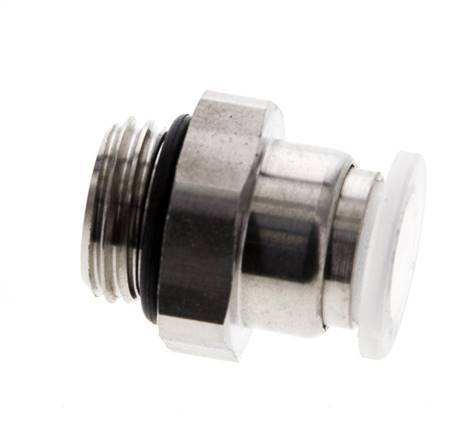 8mm x G1/4'' PA/RVS Insteekfitting Buitendraad EPDM