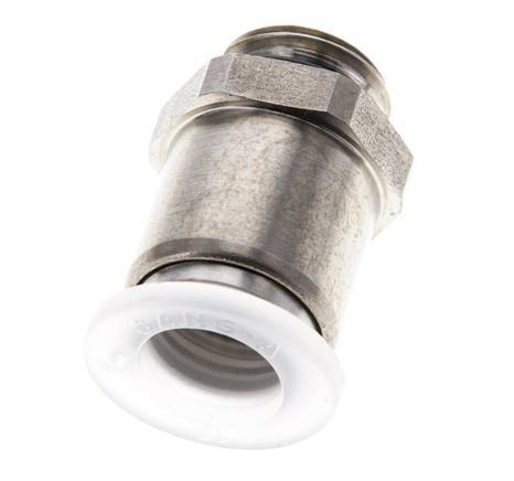 10mm x G1/4'' PA/RVS Insteekfitting Buitendraad EPDM