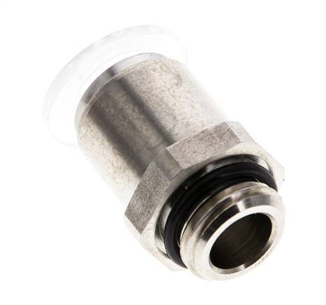 10mm x G1/4'' PA/RVS Insteekfitting Buitendraad EPDM
