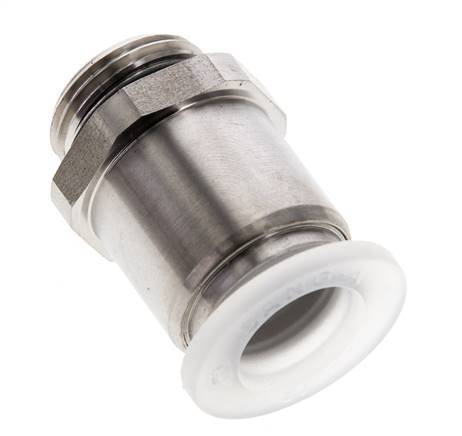 12mm x G3/8'' PA/RVS Insteekfitting Buitendraad EPDM