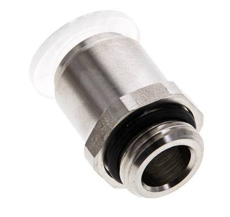 12mm x G3/8'' PA/RVS Insteekfitting Buitendraad EPDM