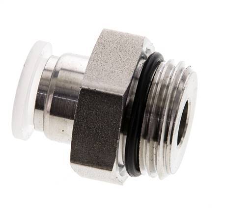 10mm x G1/2'' PA/RVS Insteekfitting Buitendraad EPDM
