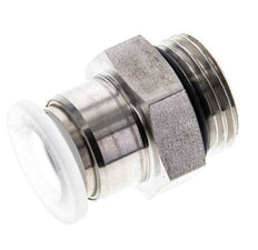 12mm x G1/2'' PA/RVS Insteekfitting Buitendraad EPDM