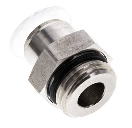 12mm x G1/2'' PA/RVS Insteekfitting Buitendraad EPDM
