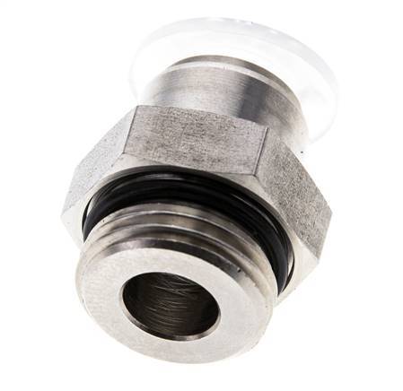 12mm x G1/2'' PA/RVS Insteekfitting Buitendraad EPDM