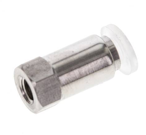 4mm x M 5 RVS/PA Insteekfitting Binnendraad EPDM/PTFE
