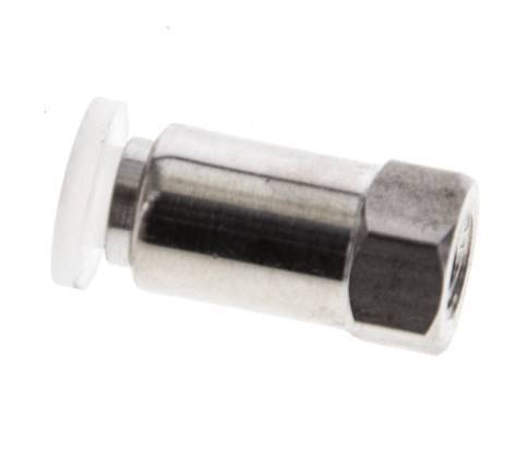 4mm x M 5 RVS/PA Insteekfitting Binnendraad EPDM/PTFE