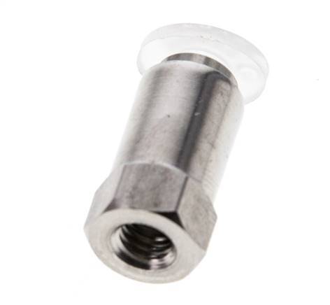 4mm x M 5 RVS/PA Insteekfitting Binnendraad EPDM/PTFE