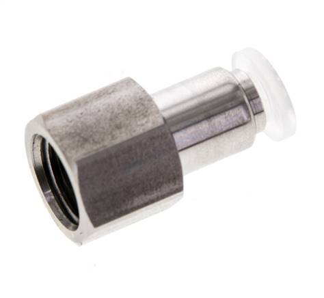 4mm x G1/8'' RVS/PA Insteekfitting Binnendraad EPDM/PTFE