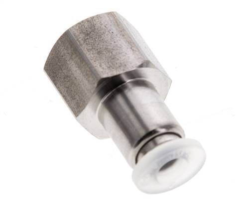4mm x G1/8'' RVS/PA Insteekfitting Binnendraad EPDM/PTFE