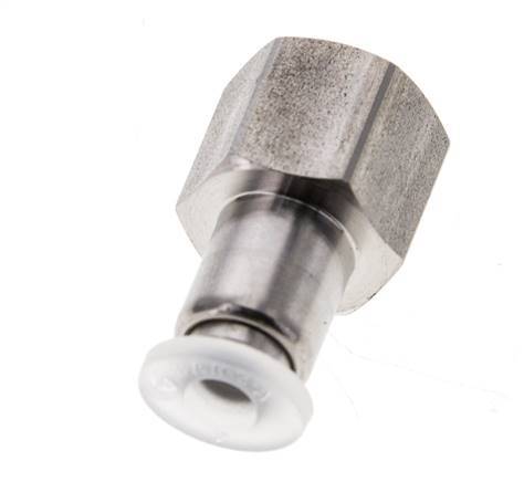 4mm x G1/8'' RVS/PA Insteekfitting Binnendraad EPDM/PTFE