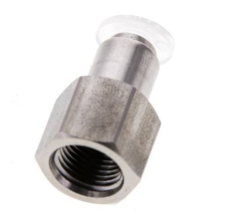 4mm x G1/8'' RVS/PA Insteekfitting Binnendraad EPDM/PTFE