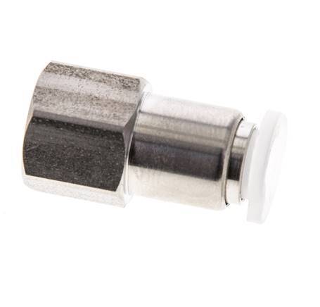 6mm x G1/8'' RVS/PA Insteekfitting Binnendraad EPDM/PTFE