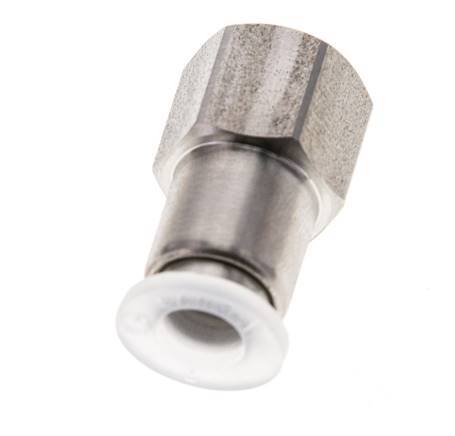 6mm x G1/8'' RVS/PA Insteekfitting Binnendraad EPDM/PTFE