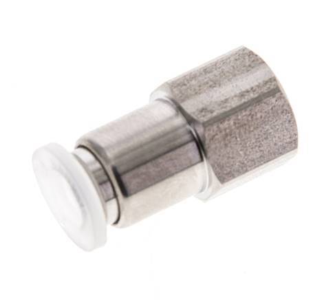 6mm x G1/8'' RVS/PA Insteekfitting Binnendraad EPDM/PTFE