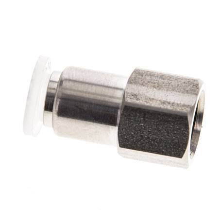 6mm x G1/8'' RVS/PA Insteekfitting Binnendraad EPDM/PTFE