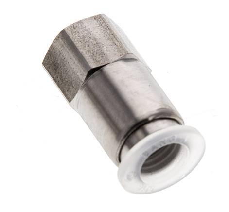 8mm x G1/8'' RVS/PA Insteekfitting Binnendraad EPDM/PTFE