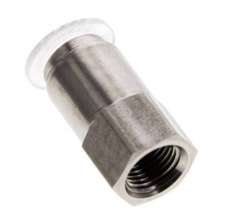 8mm x G1/8'' RVS/PA Insteekfitting Binnendraad EPDM/PTFE