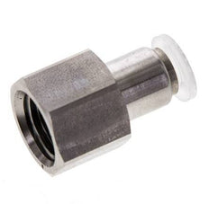 6mm x G1/4'' RVS/PA Insteekfitting Binnendraad EPDM/PTFE