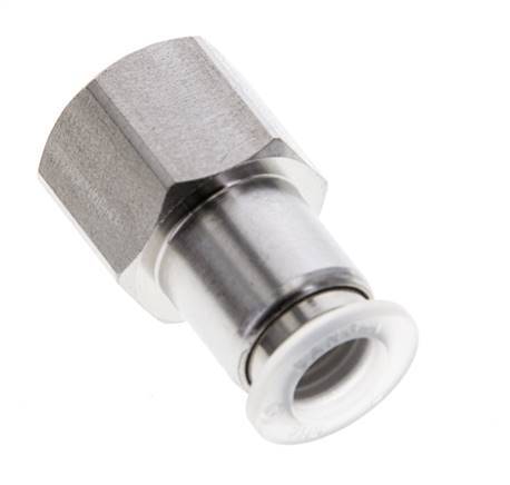 8mm x G1/4'' RVS/PA Insteekfitting Binnendraad EPDM/PTFE