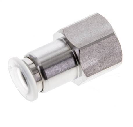 8mm x G1/4'' RVS/PA Insteekfitting Binnendraad EPDM/PTFE