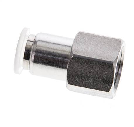 8mm x G1/4'' RVS/PA Insteekfitting Binnendraad EPDM/PTFE