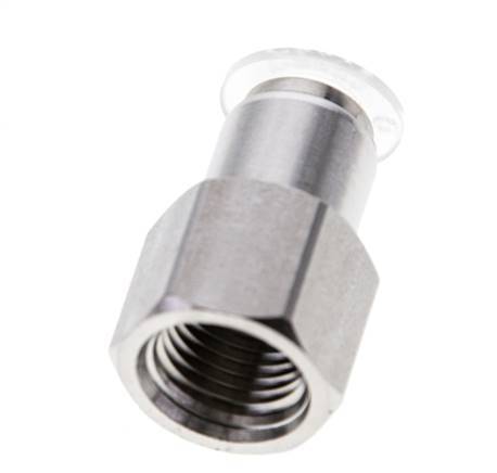 8mm x G1/4'' RVS/PA Insteekfitting Binnendraad EPDM/PTFE