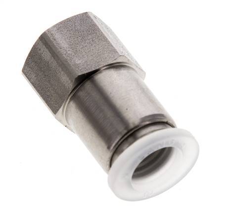 10mm x G1/4'' RVS/PA Insteekfitting Binnendraad EPDM/PTFE
