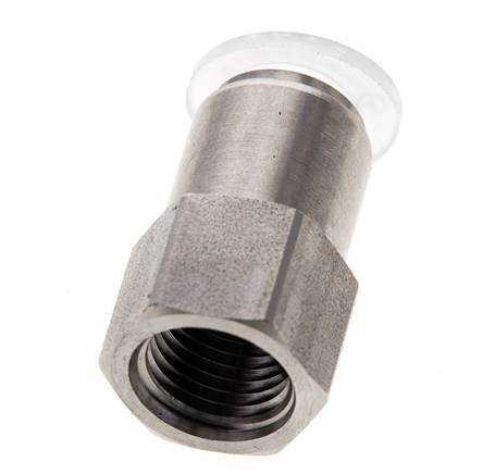 10mm x G1/4'' RVS/PA Insteekfitting Binnendraad EPDM/PTFE