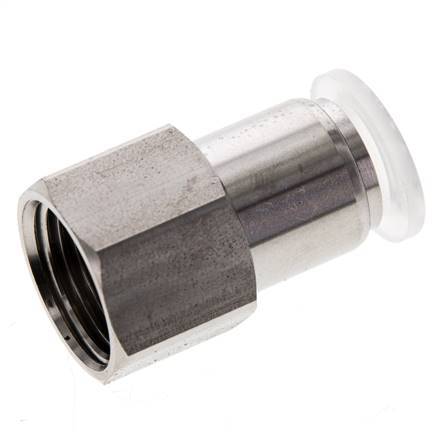 10mm x G3/8'' RVS/PA Insteekfitting Binnendraad EPDM/PTFE