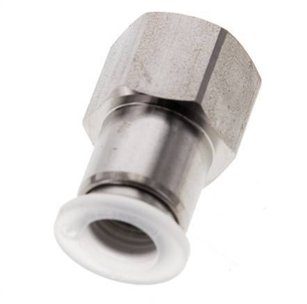 10mm x G3/8'' RVS/PA Insteekfitting Binnendraad EPDM/PTFE