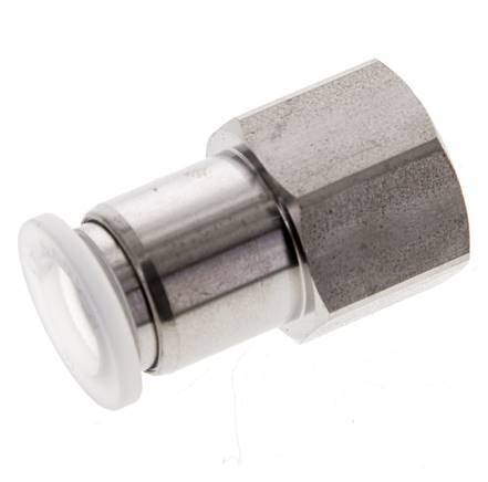 10mm x G3/8'' RVS/PA Insteekfitting Binnendraad EPDM/PTFE