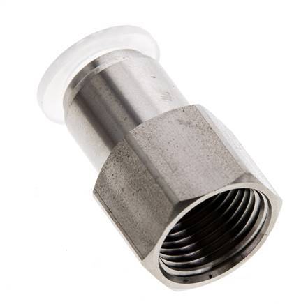 10mm x G3/8'' RVS/PA Insteekfitting Binnendraad EPDM/PTFE