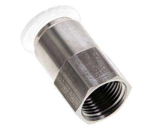 12mm x G3/8'' RVS/PA Insteekfitting Binnendraad EPDM/PTFE