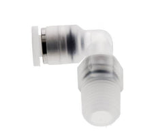 4mm x R1/8'' 90 graden L-verbinding PA Insteekfitting Buitendraad Draaibaar EPDM/PTFE