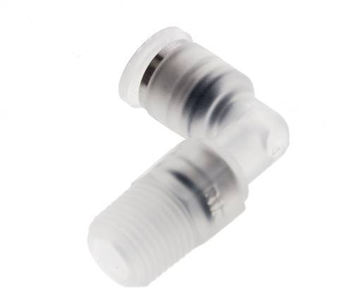 4mm x R1/8'' 90 graden L-verbinding PA Insteekfitting Buitendraad Draaibaar EPDM/PTFE