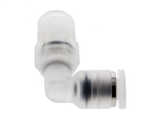 4mm x R1/8'' 90 graden L-verbinding PA Insteekfitting Buitendraad Draaibaar EPDM/PTFE