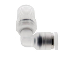 4mm x R1/8'' 90 graden L-verbinding PA Insteekfitting Buitendraad Draaibaar EPDM/PTFE