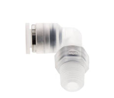 6mm x R1/8'' 90 graden L-verbinding PA Insteekfitting Buitendraad Draaibaar EPDM/PTFE