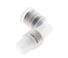 6mm x R1/8'' 90 graden L-verbinding PA Insteekfitting Buitendraad Draaibaar EPDM/PTFE