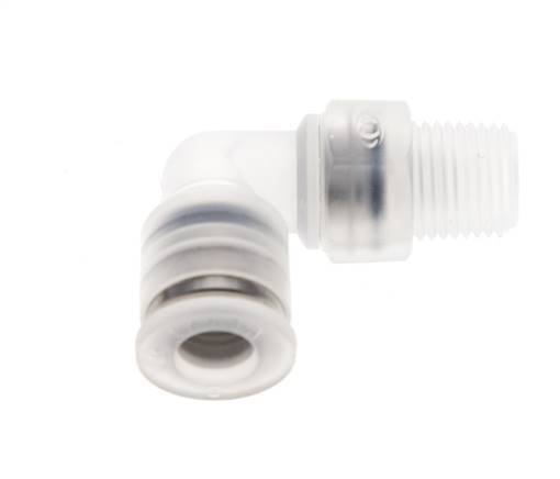 6mm x R1/8'' 90 graden L-verbinding PA Insteekfitting Buitendraad Draaibaar EPDM/PTFE